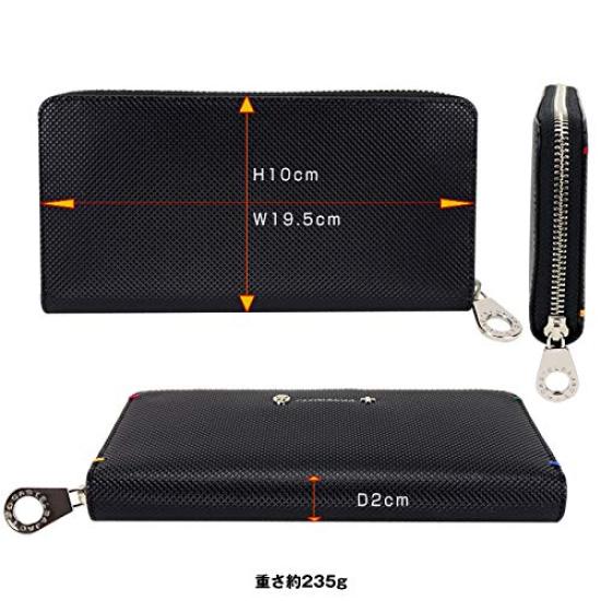 96636 096636 Long Wallet Torque Cowhide [Castelbajac] (Black (01) Black)