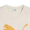 Puma Logo Print Round Neck Breathable Short Sleeve T-Shirt Men Tops Beige 621980-87