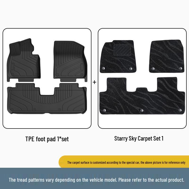 Li Auto L7 All-Weather TPE Floor and Trunk Mats (2023-2024 Models)