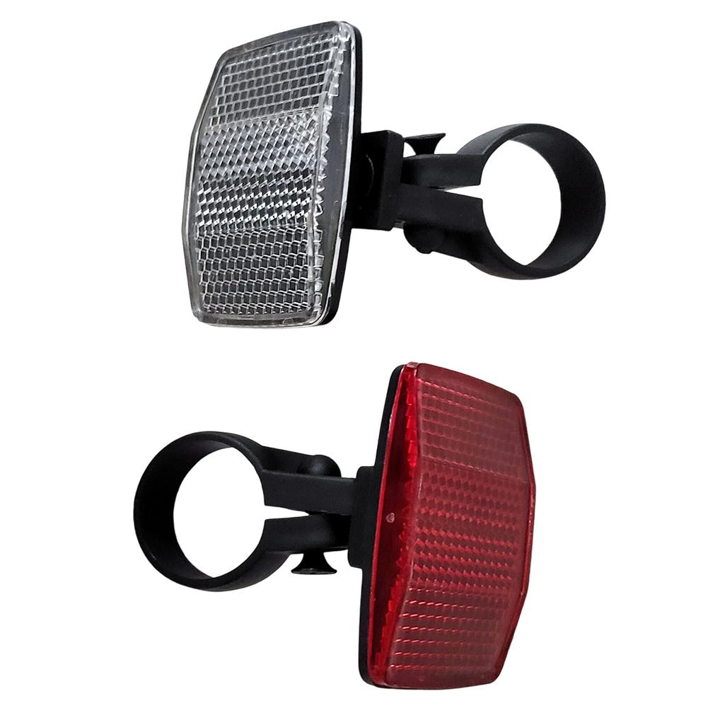 Bicycle Reflectors Front Rear Warning Light Safety Lens Fits 31.8mm Handlebar Seatpost For MTB Bike Bicycle Accessorie 7
