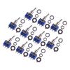 10Pcs SPDT Mini Toggle Switch 3 Pin 2 Position ON/ON Fit for Car Boat Guitar