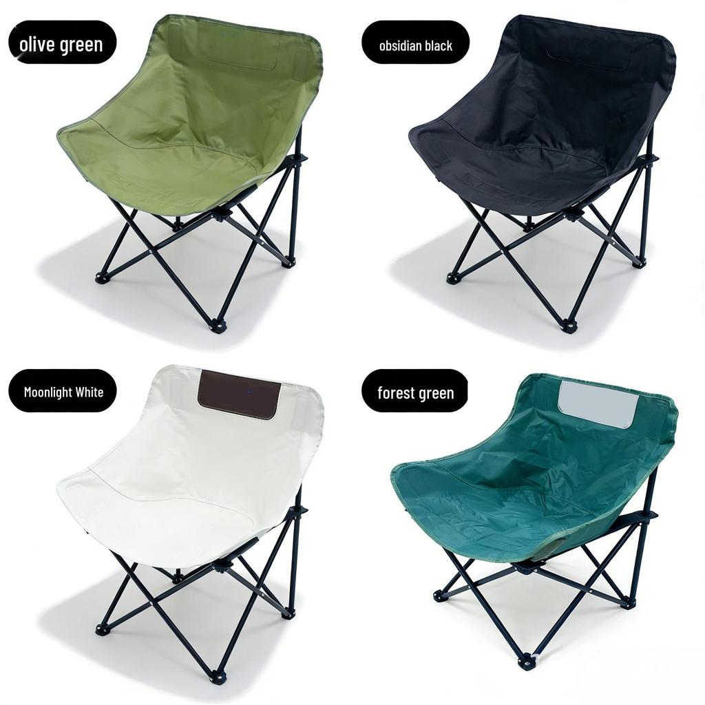 Folding Moon Chair: Portable Recliner for Camping, Beach, Picnics, and Fishing