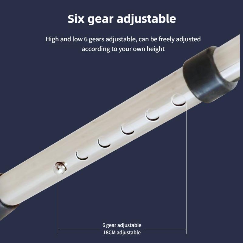 Portable Elderly Armrest Frame Height Adjustable Assistant Stand Up Tool Foldable Aluminum Alloy Walking Aid