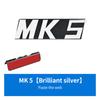 3D ABS Letters MK5 MK6 MK7 MK7.5 Emblem for VW Volkswagen GOLF Car Grille Bracket Badge Sticker Glossy Black SilverNB10