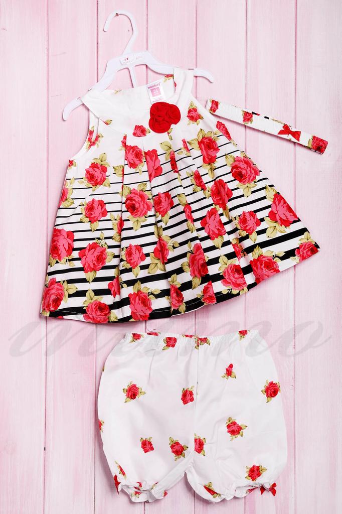 Set: jurk, shortjes en hoofdband Wandees (56178)