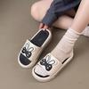 Women's Summer Outdoor Flat Bottom Sweet Rabbit Ears Platform Slippers - Non-Slip Cartoon Design