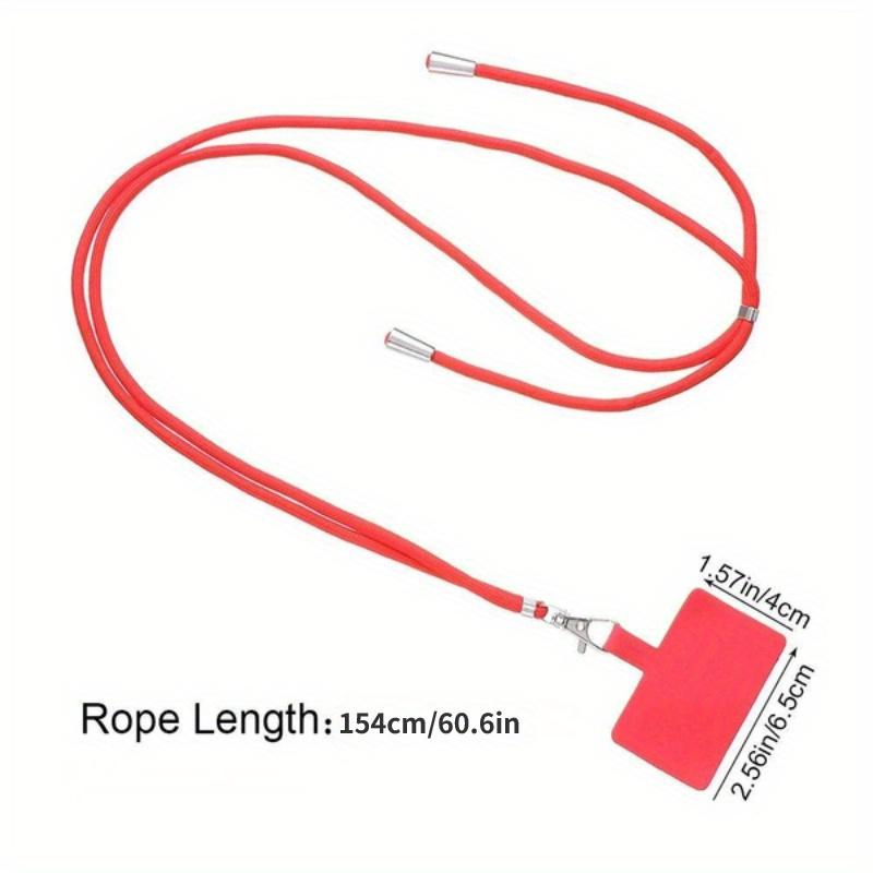 Phone Lanyard Anti Lost Lanyard Strap Universal Adjustable Detachable Colorful Neck Cord Phone Safety Tether Keychain Chain Rope