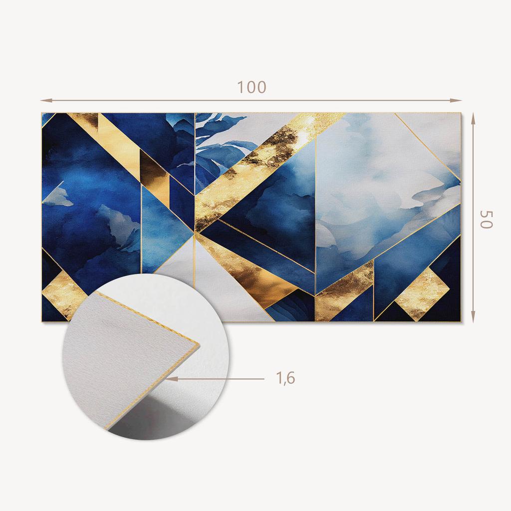 Panel Winylowy Samoprzylepny Idealny Do Wnętrz Nowoczesnych 100X50 Cm Geometria W Odcieniach