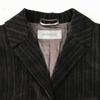Made in Italy SPORTMAX Jacket Blazer 40 Women L Dark Brown Stripe Three Button(USED)