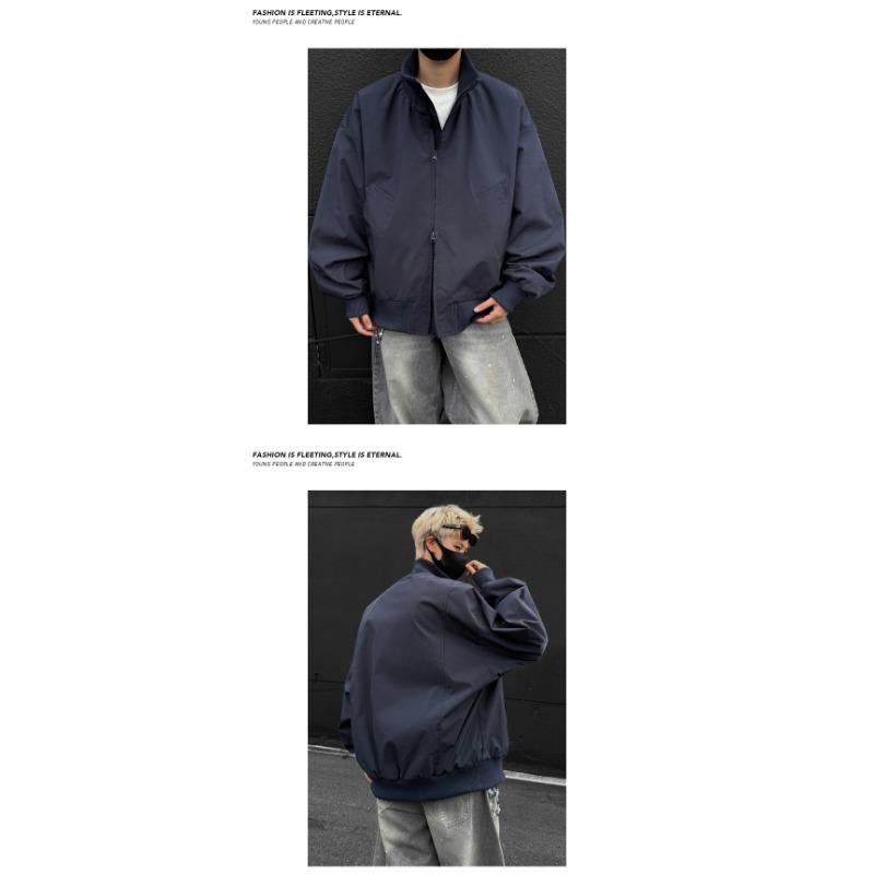 Giacca Bomber da Uomo Vestibilità Larga Corta Streetwear