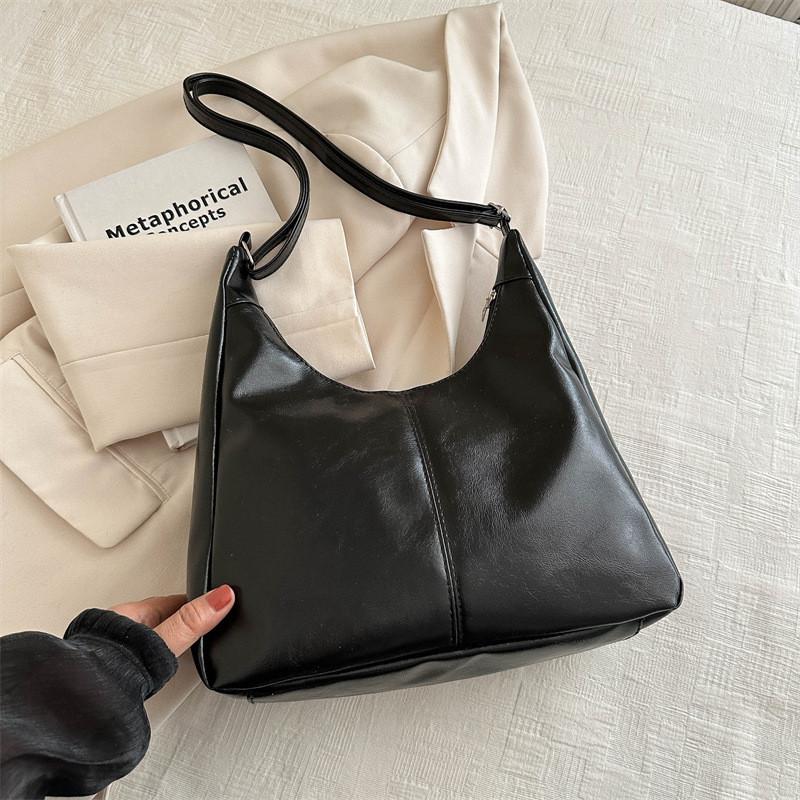 Stylish Solid Color Tote Bag With Zipper Closure And Phone Pocket For Women