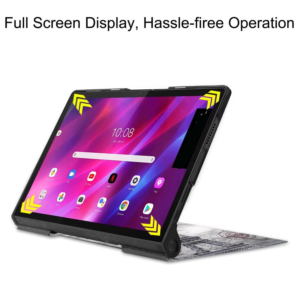 Dla Lenovo Yoga Tab 11 YT-J706F Case Ultra cienka inteligentna obudowa tabletu dla Lenovo Yoga Tab 13 YT-K606F stojak skrzynki pokrywa Funda