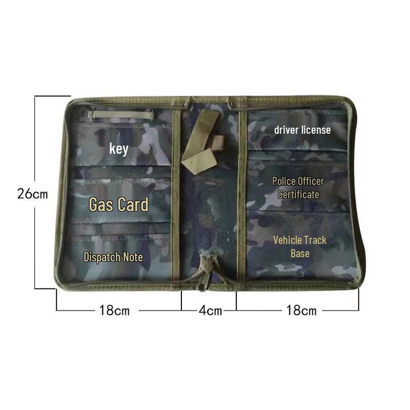 Camouflage Ink Wash Pattern Travel Pouch