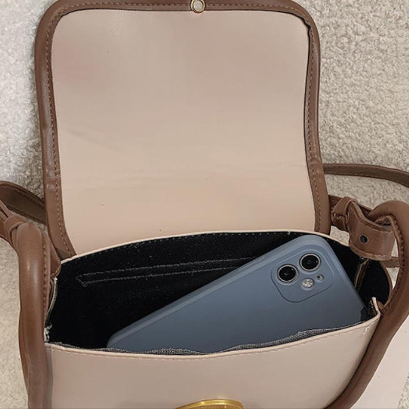 WTEMPO Brand Niche Senior Women's Underarm Bag Fashion Retro Contrast Color Small Square Bag Versatile Ins Shoulder Messenger Bags