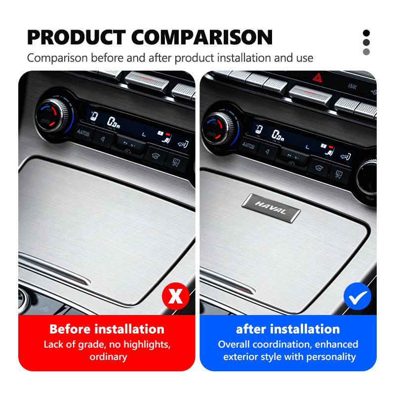 Pour Haval Autocollant Métallique Badge en Aluminium Emblème Autocollant Accessoires de Voiture H6 F7 H9 H2 Jolion F7X F7H H5 H7 H2S H8 H3 H4 H1 F5 M4