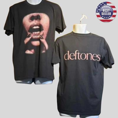 Deftones 2026 EU Amp UK Turné Merch Póló Uniszex Póló