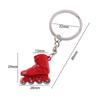 Roller Skate Car Key Ring Bag Holder Skate Key Chain Key Chain Skating Pendant Single row skating