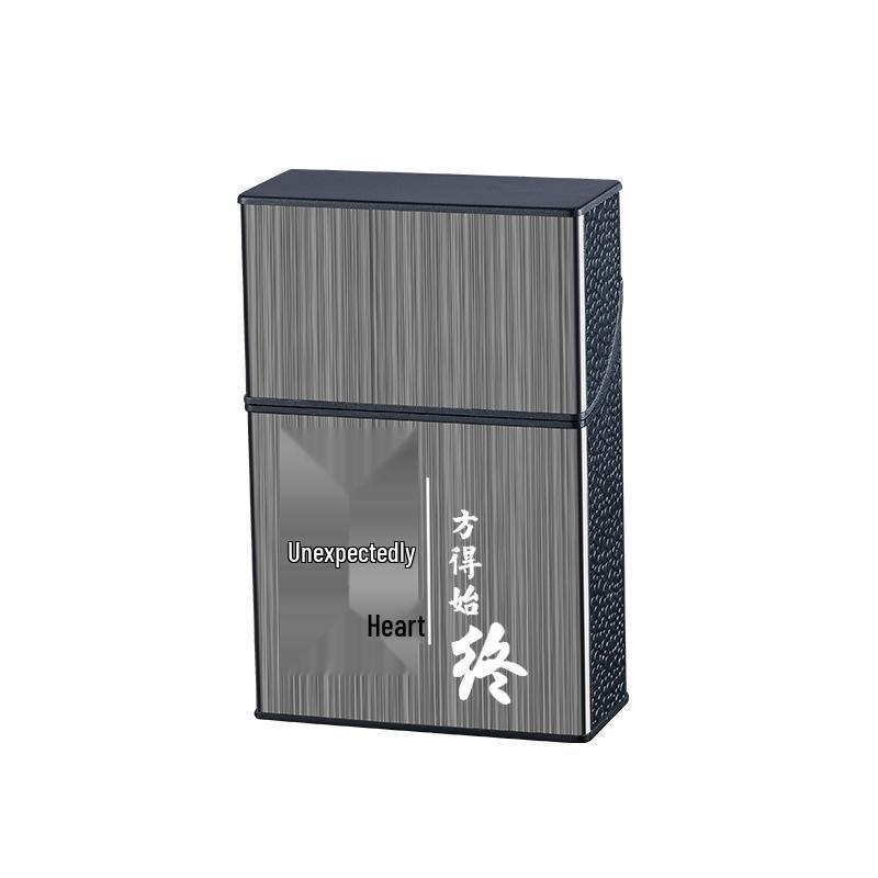 Large Capacity Creative ABS Plastic Cigarette Case - Pressure-Resistant and Moisture-Proof