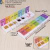 7-Day Round Petal Pill Box: Compact 7-Grid Medicine Organizer for Travel