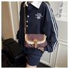 Bow Lace Polyester Square Bag Fashionable Women's Shoulder Crossbody Purse CLE