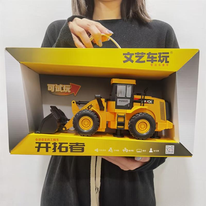 

Детский симулятор дорожный каток бульдозер светомузыка повествование инерция инженерная машина мальчик игрушка 29.8*12*12.5CM