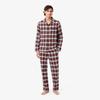 Men's Flannel Check Cotton Pajama Set 4H7981-55NUW6
