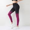 Summer Gradient High-Waist Yoga Leggings: Butt-Lifting, Tight-Fit Sports Training Pants