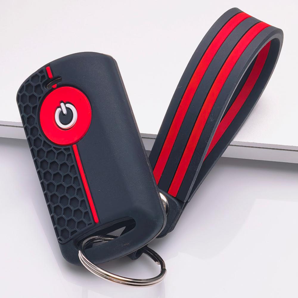 Key Fob Cover for YAMAHA Nmax XMax 300 400 Aerox with Keychain Anti-Scratch Surface Shockproof Structure Soft Grip Texture Easy Install Design