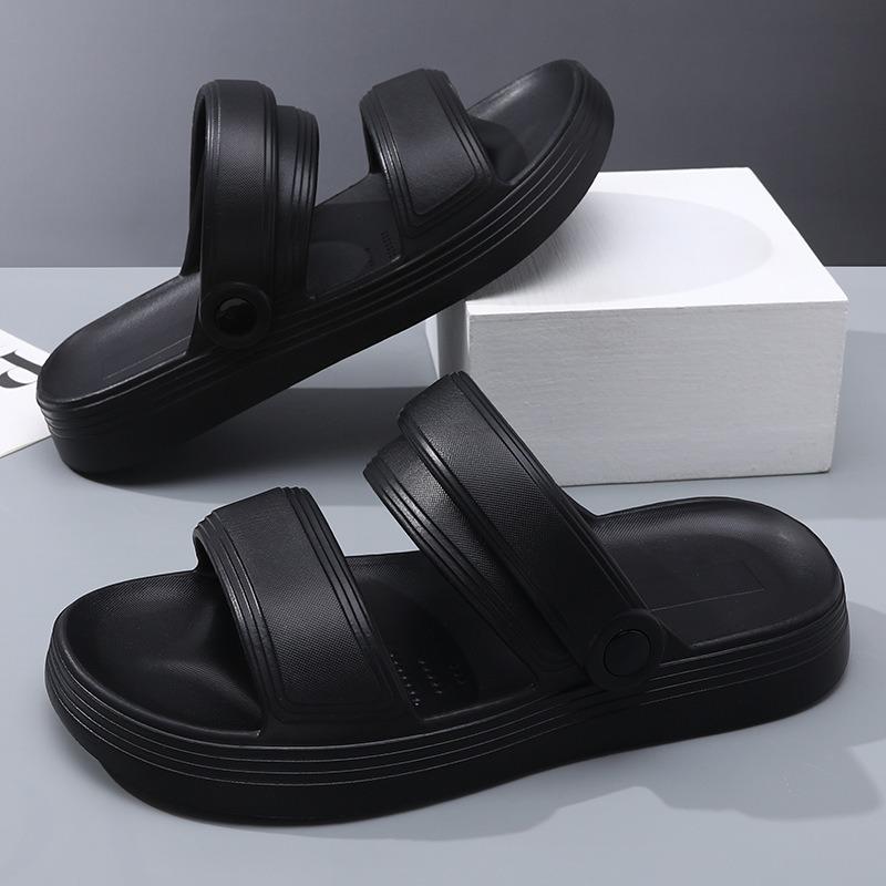

Platform sandals men s 4.0 open-toed breathable beach shoes summer outdoor non-slip heightening sandals garden shoes 40-41 чорний