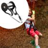 Schieber Slacklines Seilrolle Robuster Seilrutsche Bausatz für Klettergerüst im Freien