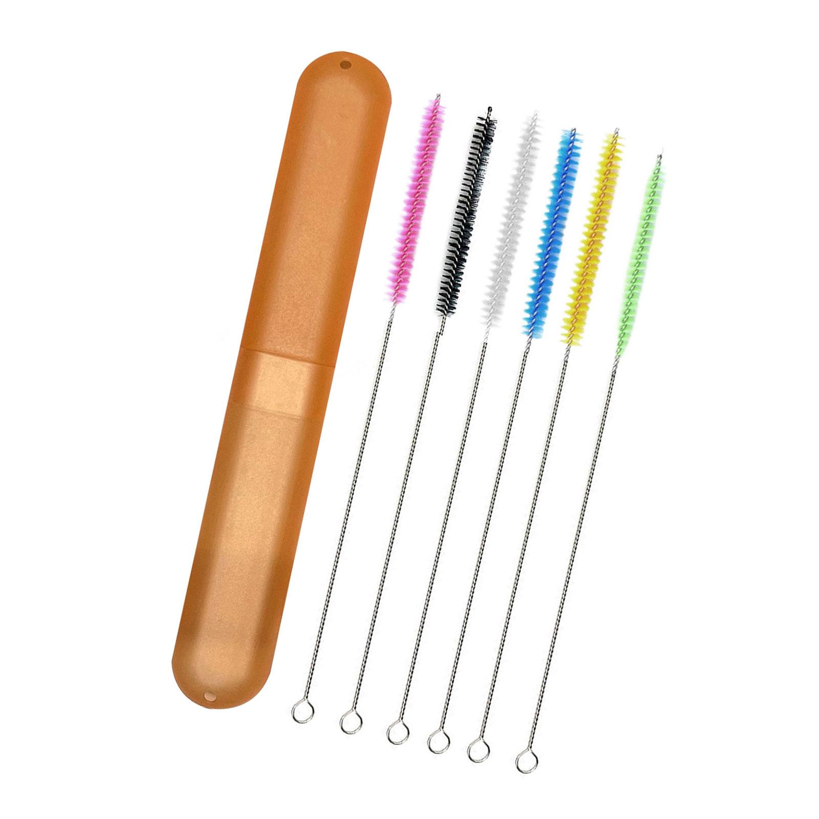 

6/8/12Pieces Reusable Straw Cleaners With Nylon Bristles Straw Brush For Household And Lab Use Remove Dirt Brush C