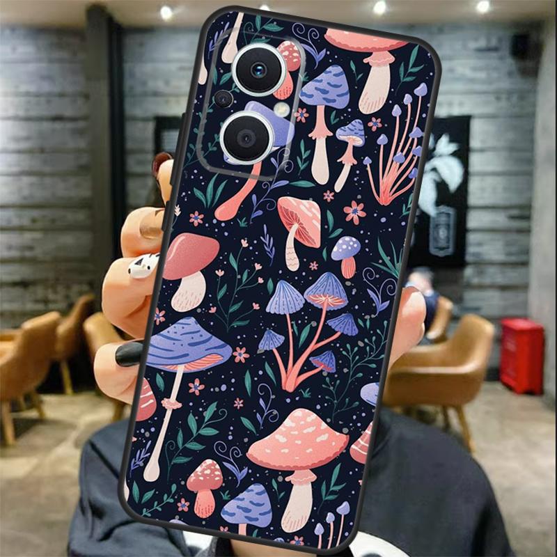 Trippy Mushroom Case For OPPO Reno 13 13F 12 F 11 8T 7 8 10 Pro OPPO Find X8 X6 Pro X3 X5 Lite Cover Coque