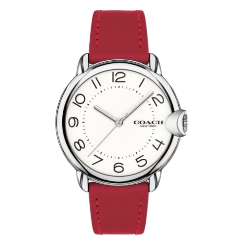 

Coach ARDEN Women s Red Leather Silver White 14503724