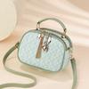 Fashion Chic Print Small Square Handbag For Ladies, All-Match Multiway Shoulder & Crossbody Casual Bag