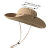 Summer Hiking Cowboy Hats Western Cowboy Hats Drawstring Versatile Sun Shade Bucket Hats for Fishing Camping Traveling
