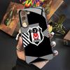 A-Fashions Besiktas BJK Handyhülle Für Samsung Galaxy S25 S24 S23 S22 S20 S21 Note20 Ultra Plus Fe Farbige Silberne Hülle