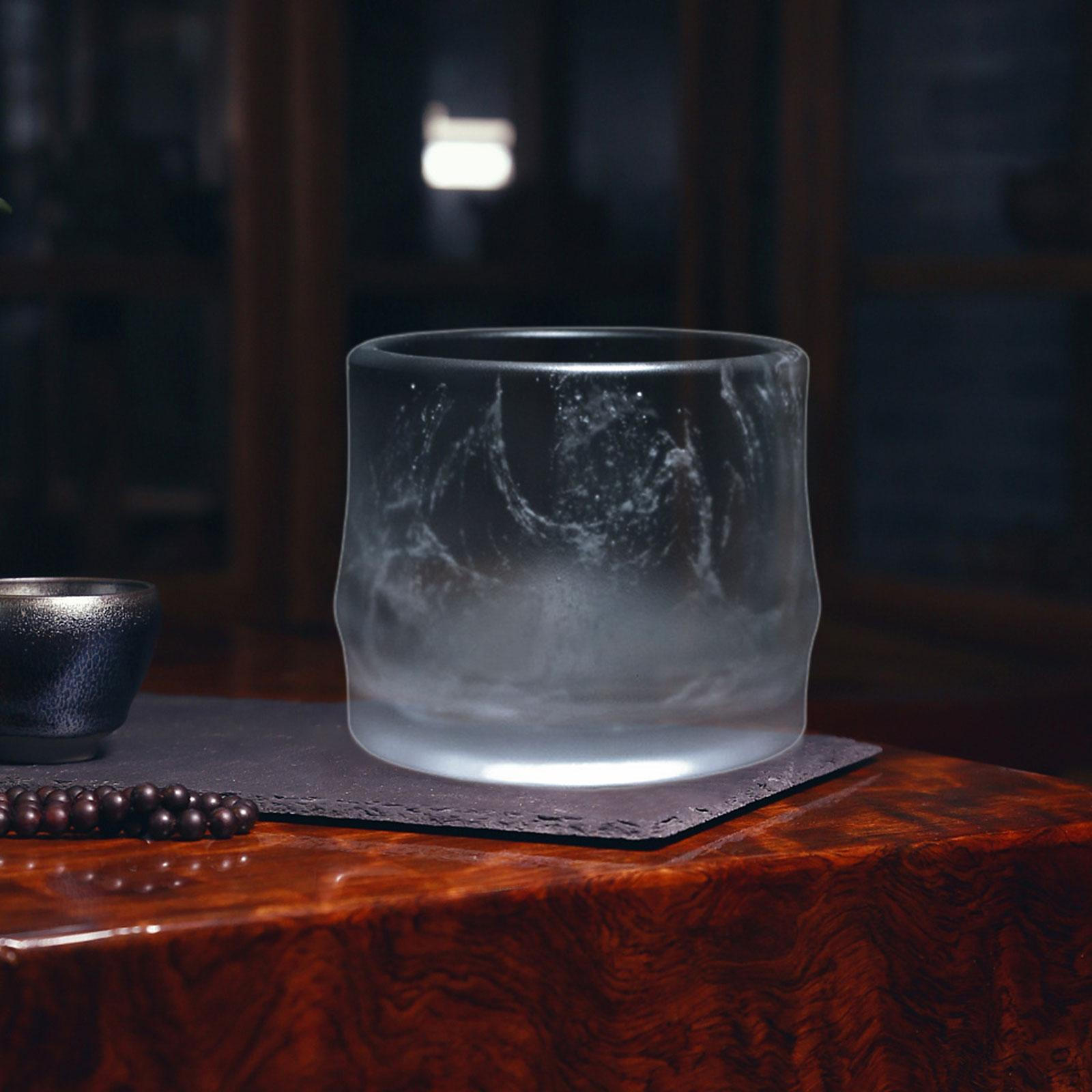 

Glass Cup Kung Fu Master Teacup Drinkware Traditional 90ml Coffee Mug for Office Restaurant Cafe D