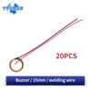 10/20PCS 15MM Piezo Ceramic Wafer Plate Buzzer Piezoelectric Element Sounder Sensor, with Wire Copper
