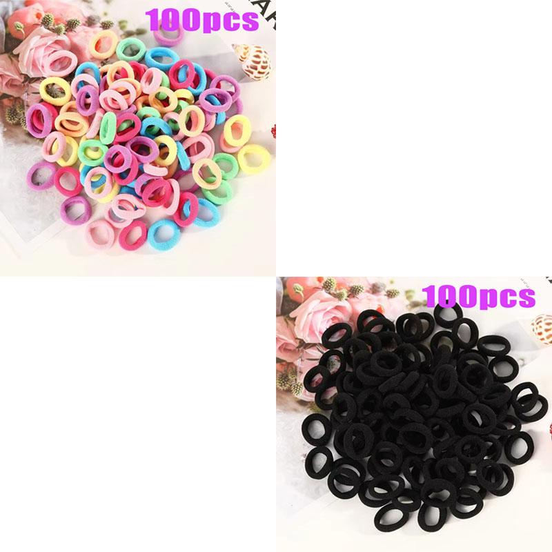 Small Rubber Band High Elasticity Does Not Hurt The Hair Multi Color System 2 Cm Diameter