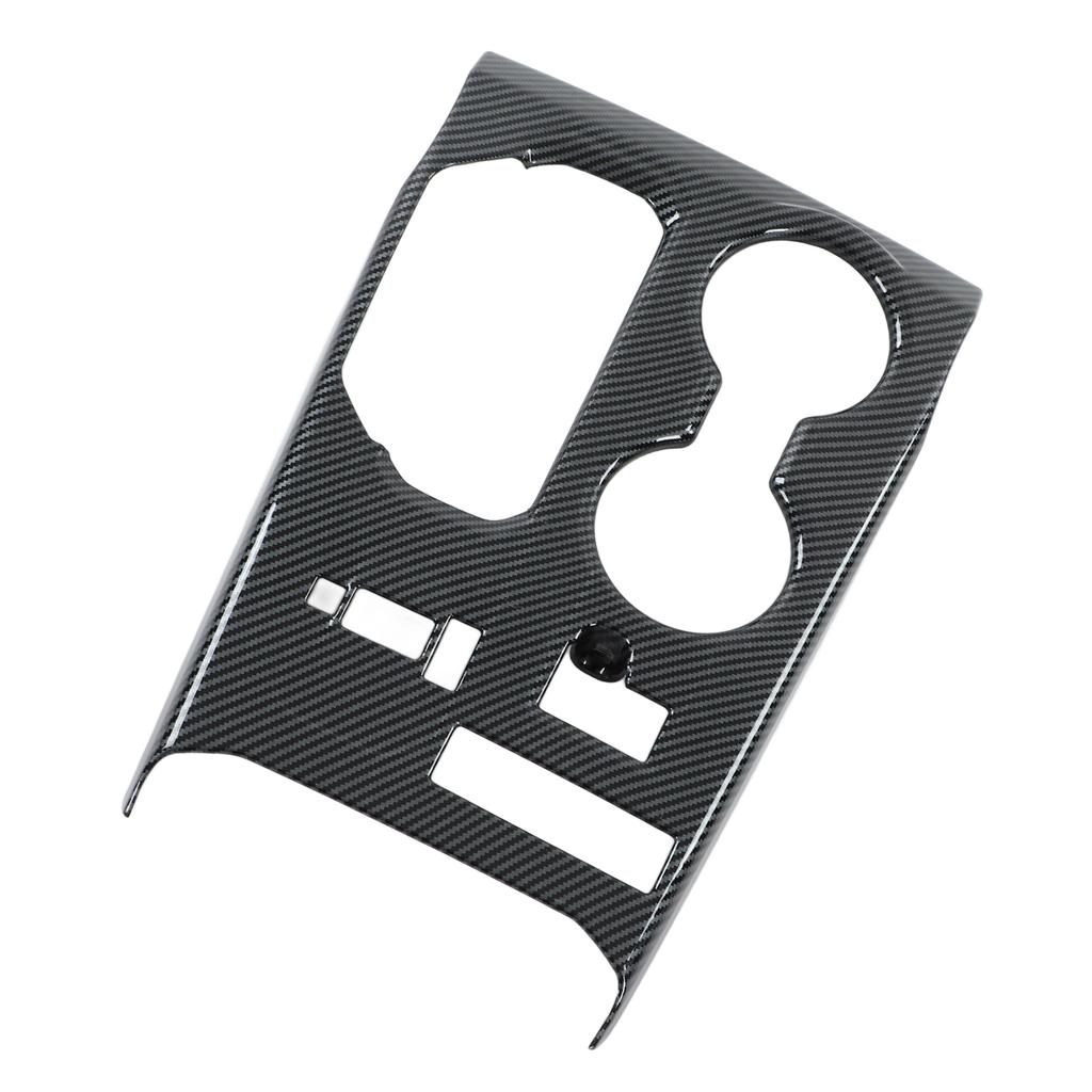 Bil Mittkonsol Växelspakspanel Trim Självhäftande Glansig Kolfiberstil Ersättning för Highlander 2022+ LHD