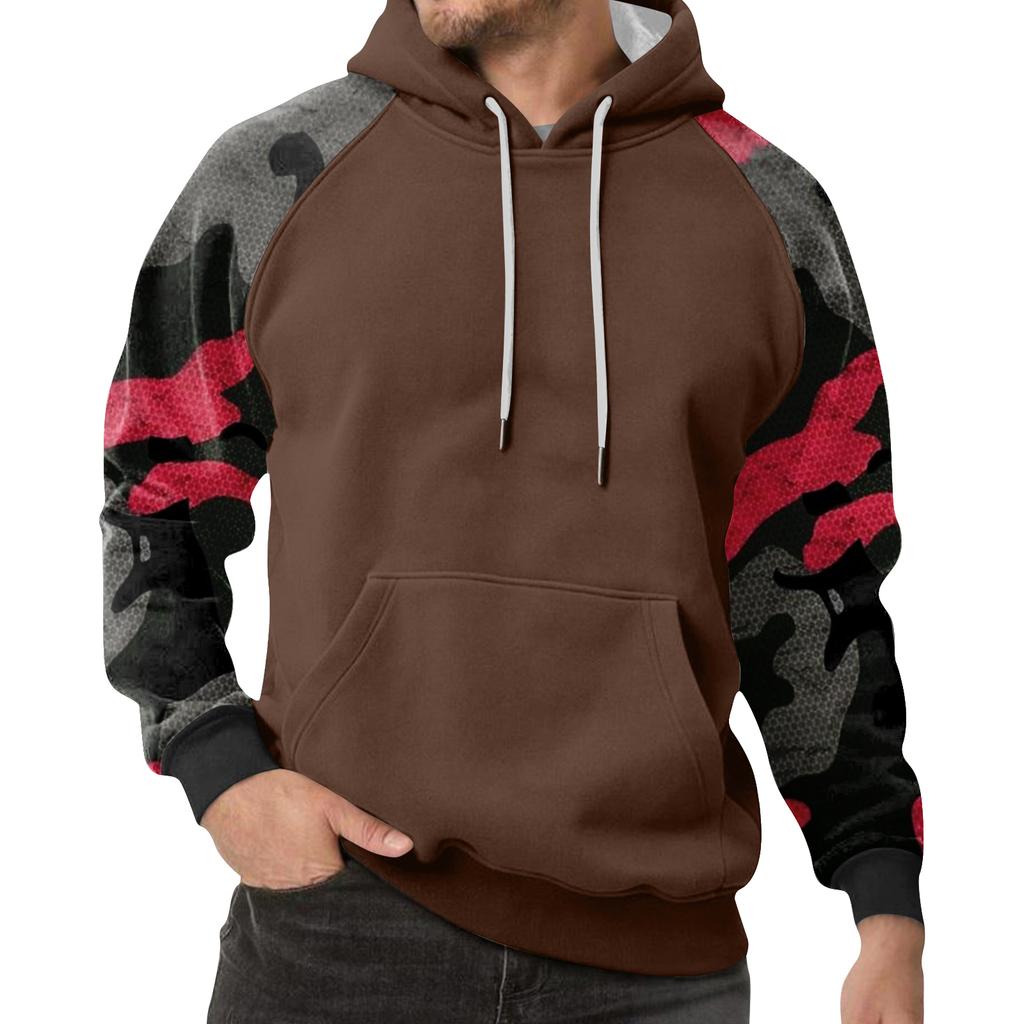 Men's Camouflage Sweatshirt Hoodie Men's Sports Large Size Casual Sweatshirt