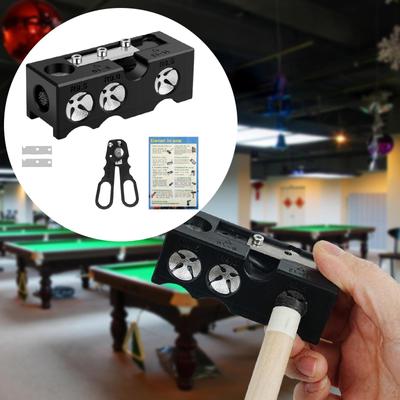 Snooker Cue Tip Shape 11 In 1 Professional Billiards Pool Tips Replacement Kit