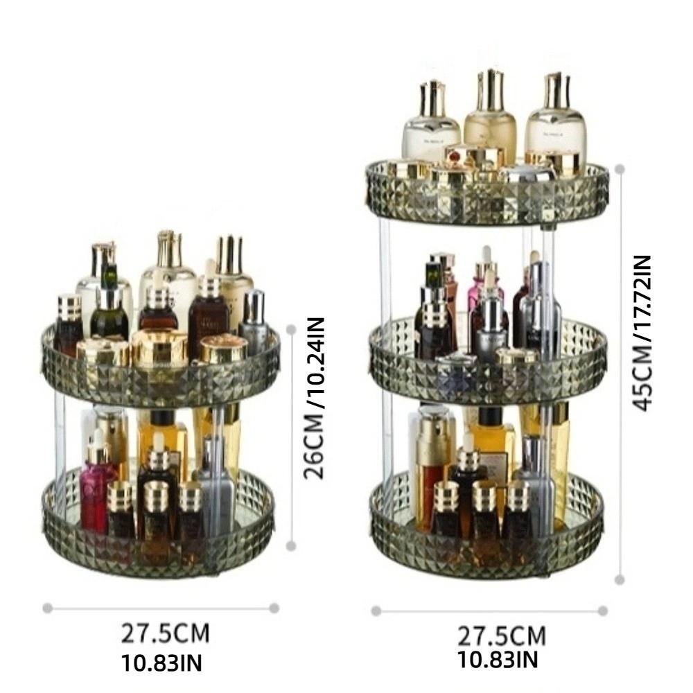 Clear Cosmetics Storage Rack Multilayer Perfume Tray Plastic Makeup Storage Box  Dresser