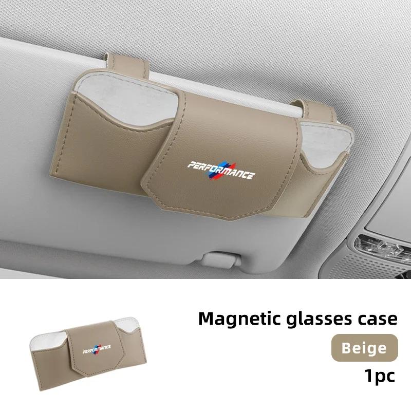 Car Sticker 2025 Hot Car Sun Visor Glasses Box Sunglasses Organizer Clip Accessories For BMW E46 E90 E60 F10 E39 F30 E36 F20 E3