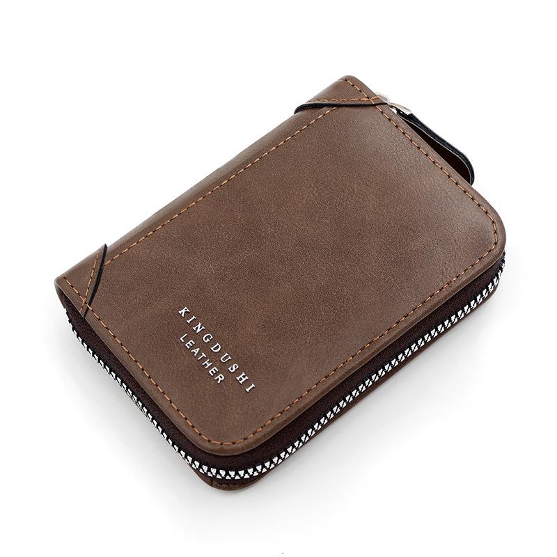 Retro European-American Denim Patchwork Multi-Card Coin Zipper Holder