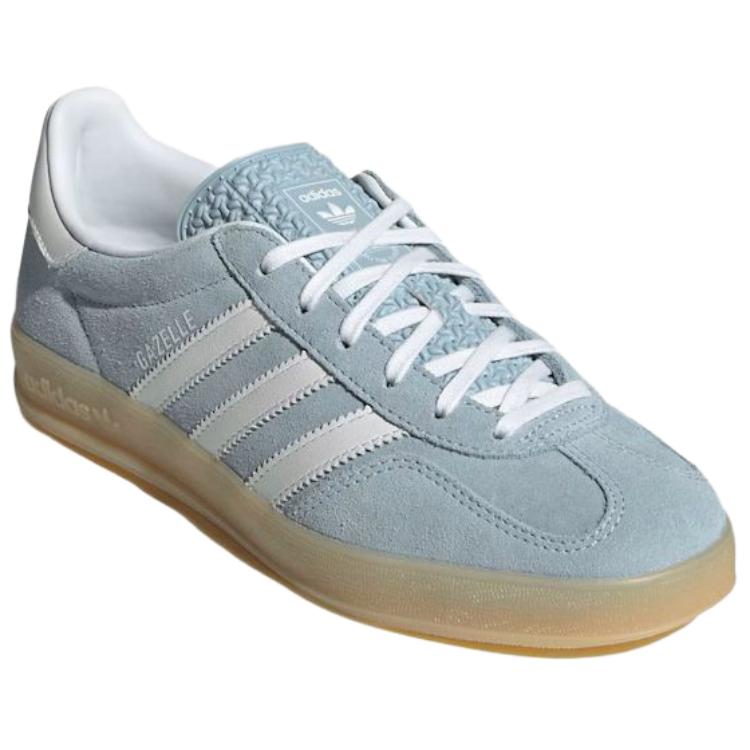 Adidas Originals GAZELLE INDOOR Abrasion Resistant Low Top Skateboard Shoes Women's Blue Sneakers JQ7009