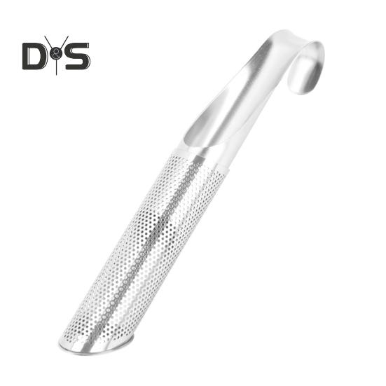 

1/2 шт. Чайный диффузор, мелкоячеистое ситечко из нержавеющей стали с подвесной ручкой-крючком, креативное заварочное устройство для чая из рассыпного чая, кофе и т. д. 1pc серебряный