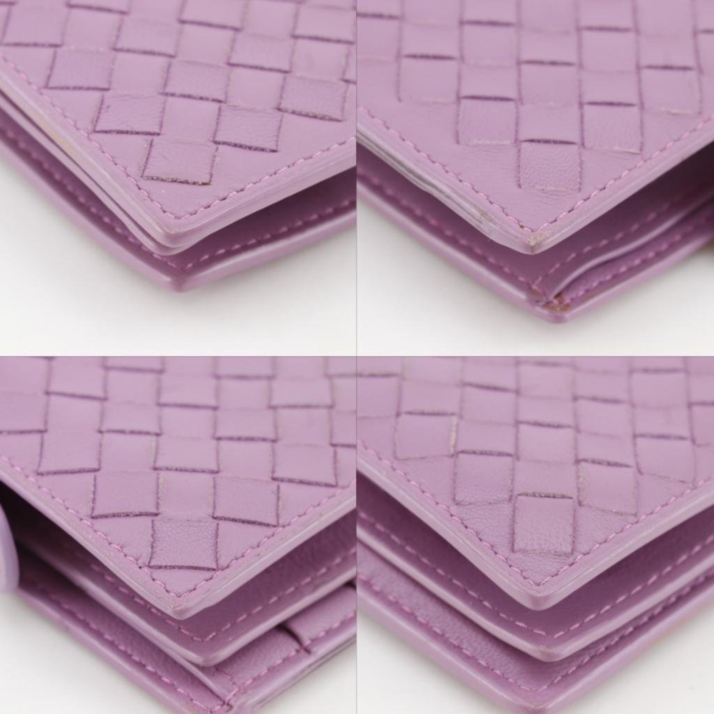 BOTTEGAVENETA Intrecciato Purse Pink Calfskin Women Used