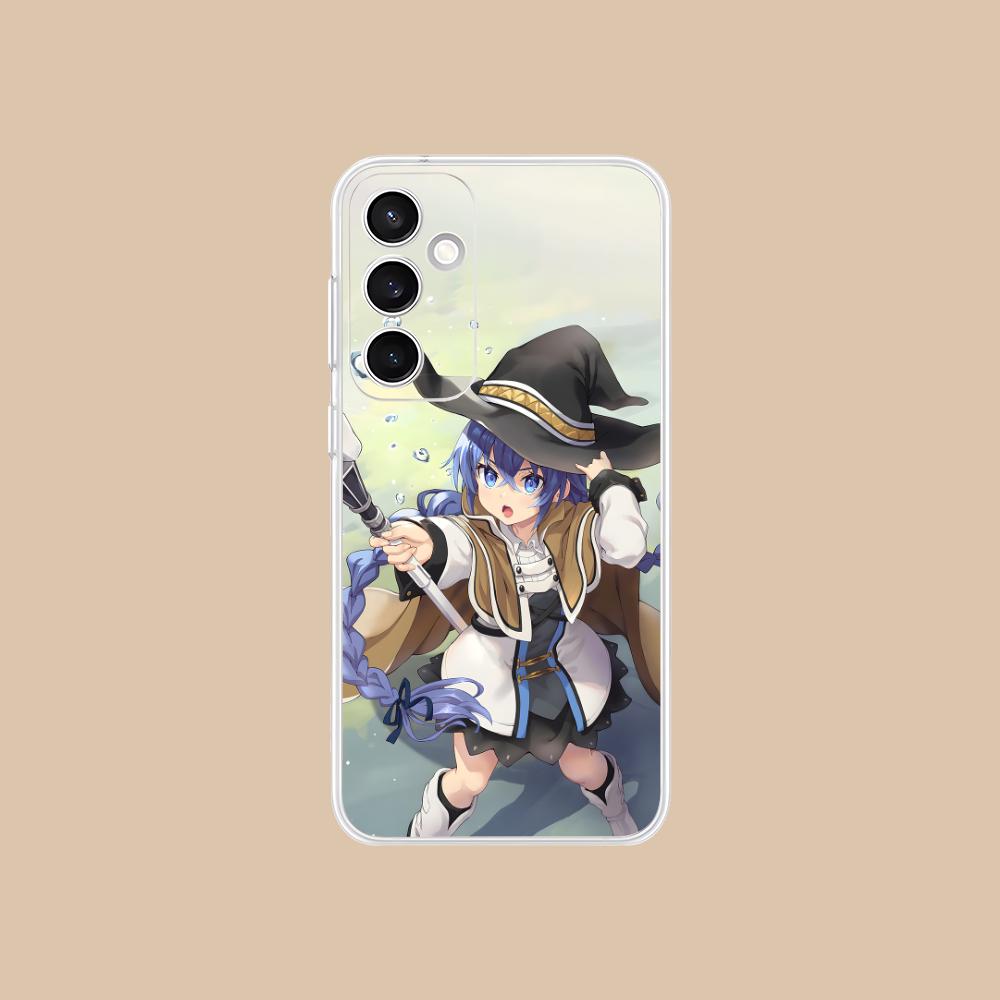 Mushoku Tensei Roxy Mobile Phone Case for Samsung Galaxy S25 S24 S23 S22 S21Plus FE Ultra Clear Colorful Cover Pretty Luxury