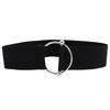 Elastic Belt Metal Ring Buckle Women'S Dress Decorative Elastic Skirt 3 Sizes